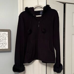 Catalina Ladies Zip Up Furry Jacket Large